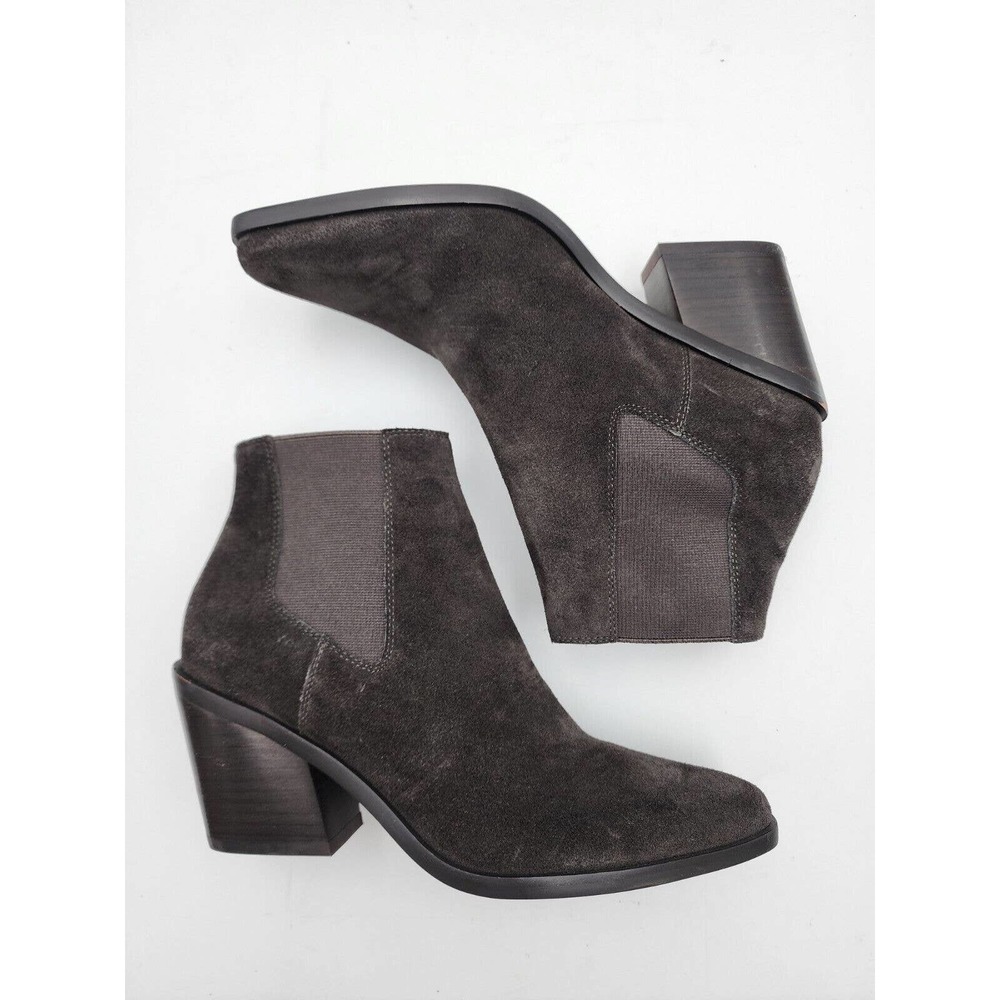Rag & Bone Razor Chelsea Gray Suede Leather Pointed-toe Ankle Boot 36.5 … - Picture 2 of 15